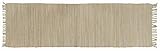 onloom Flickenteppich Fleckerlteppich Läufer, Handweb Teppich waschbar, 100% Baumwolle, flach, Naturteppich für Wohnzimmer Flur Schlafzimmer, Farbe:Olive, Größe:70 x 140