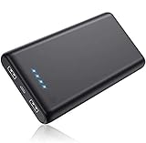 Pxwaxpy Powerbank，【26800mah-Neu Extrem Hohe Kapazität】 Externer Akku mit 2 Output USB Schnellladung Max 2,1A, Akkupack mit 4 LED Anzeige Ultra Kompakte Externes Ladegerät für Handy, Tab