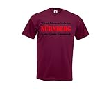 Fruit of the Loom Nürnberg Ultras T-Shirt Die Legende lebt! Rot & Schwarz EIN Leben lang|XL