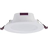 BEXDL Innenlicht LED Embedded Bad Restaurant Indoor Downlight Home Beleuchtung 5W 120LM 1. -pack Panel Licht Verdrahtung Aluminium Acryl Matt Nickel Finish Deckenleuchte Bohrung Größe: 70-90mm weiß L