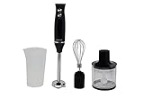 XAZ Stabmixer-Set,4-in-1 Pürierstab Edelstahl Set, Elektrische Pürierstab Set,500W Stabmixer(starke Leistung)