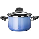 Silit Modesto Line Kochtopf groß 20cm, Glasdeckel, Fleischtopf Induktion 3,7l, Silargan Funktionskeramik, b