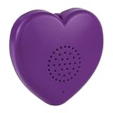 Talking Products, Stimmenaufzeichnbares Herz-Soundmodul, 2 Minuten Aufnahme, Lila Perfekt für gefüllte Teddybär-Tiere, Valentinstagsgeschenk und personalisiertes Baby-Herzschlag-Andenk
