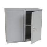 Valberg Aktenschrank T330, Metallschrank Büroschrank Stahlschrank, 2 Türen 84x92x37cm - g