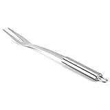 Vlook 10pcs Edelstahl Grillgabel, Serviergabel mit langem Griff, Multifunktion und Sicherheit, Durable Geschirrspüler Sicherheit, für Barbecue und Kü