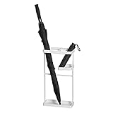 Umbrella stand Schirmständer Rechteckige Schirmständer Aus Metall,Platzsparender Indoor Outdoor Flur Foyer Regenschirmhalter,Regenschirmeimer mit Herausnehmbarer Trop