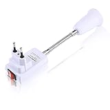 E27 Steckdosenlampe Adapter EU- Standardstecker Steckdose Mit Flexiblem Schwenkarm E27 Sockel Lampenfassung Mit Schalter 1 Stück