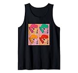 Manga Mädchen vorlaut Popart Japan Schriftzeichen Tank Top