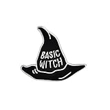 TENDYCOCO Witch Hat Brooch Basic Witch Enamel Pins Buckle Denim Jacket Shirt Collar Lapel Pin Badge Jewelry Gift (XZ1044)