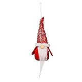 Weihnachtsbaum Hängen Zwerge Ornamente Langbeinige Puppe Anhänger Gesichtslose Plüsch Puppe Elf Plüsch Dekoration GNOME Forest People Doll Hausdekoration Ornament Geschenk