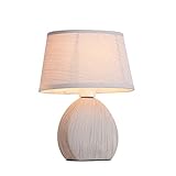 YHQSYKS E14 Keramik Mini Lampe Cottage/Schreibtischlampe/Tischlampe für Schlafzimmer Nachttischlampe Nachttischlampe Büro, Studentenwohnheim,