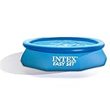 Intex Aufblasbarer Pool, Filter, Pumpe und Abdeckung, 3 m x 76,2