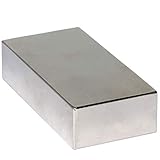 Neodym Magnet N52 80mm x 40mm x 20 mm - Extra Stark Super Magneten Quader Groß - Neodym Magnete 220KG Power Block