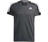 adidas Herren Own The Run Tee T-Shirt, Grau/schwarz/weiß, M