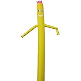 Aufblasbare Tänzerin Handpuppe mit Arm, schwingender Luft, für 45 cm Gebläse, ohne Gebläse (gelb)