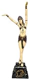 WQQLQX Statue Cleopatra-Statue, alte ägyptische Göttin-Skulptur-Kunst-Modell, tanzendes kaltes Porzellan-Handwerk, Dekoration Sammlung Statuette Skulp