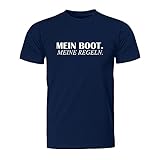 Mein Boot - Meine Regeln, Fairwear - Herren T-Shirt (Navy, L)