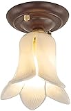WYHM Zuhause Deckenlampe Mount Light Fixture Kreative Blumenform Balkon Studie Hall Hall Hall Treppenhausgang Einzelne Kopf E14 Anhänger LED für R