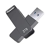 USB-Flash-Laufwerk, USB 3.0, wasserdicht, 2000 GB, Speicherstick mit Schlüsselanhänger für PC/Laptop/externe Speicherdaten (2 TB)