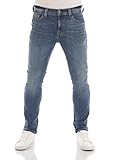 MUSTANG Herren Jeans Vegas Slim Fit Jeanshose Hose Denim Stretch Baumwolle Schwarz Grau Blau w30 - w40, Größe:40W / 34L, Farbvariante:Denim Blue (5000-583)