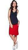 Be! Mama Umstandsrock aus Baumwolle, Modell: Basic, rot, L