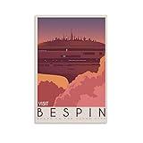 QOQOQO Bespin – Star Wars Minimalistischer Anime-Poster Druck Poster Dekorative Malerei Leinwand Wand Kunst Wohnzimmer Poster Schlafzimmer Gemälde 40 x 60