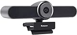 Tenveo VA4K Ultra HD Webcam mit Lautsprecher und Mikrofon, 124 Grad Weitwinkelkamera für Skype/Zoom Videok