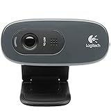 Logitech C270 USB2.0 1280 x 720 Pixel Webcam - Schw