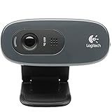 Logitech C270 USB2.0 1280 x 720 Pixel Webcam - Schw