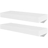vidaXL Wandboard Regal 2er Set Bücher Regalboden Hängeregal DVD Badregal 40