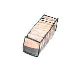 LINREN Stück Aufbewahrungsbox Für Unterwäsche,Schublade Organizer Kleiderschrankschubladen Faltbare Schubladenunterteilungen Für Socken, BHS (Grau,1PCS 32 * 12 * 12cm)