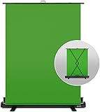 Elgato Green Screen - Ausfahrbares Chroma-Key-Panel, knitterfreies Material, ultraschneller Aufbau, für Hintergrundentfernung für Streaming, Videokonferenzen auf Instagram, TikTok, Zoom, Teams, OBS