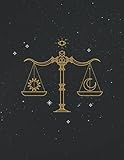 Giant Notebook | Libra: 550 Pages College Ruled - Extra Large Jumbo Journal Composition Notebook | Zodiac Signs Series (Zodiac Signs - Minimalistic Art)