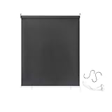 AufuN Außenrollo Balkon Outdoor Rollo Wetterfest 100 x 140 cm Outdoorrollo Sonnenschutz Balkonrollo UV Schutz, Reflektierende Thermofunktion für Fenster & Türen,