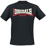 Lonsdale Herren Langarmshirt T-shirt Trägerhemd Two Tone schwarz (schwarz) X-Larg