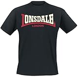 Lonsdale London Two Tone Männer T-Shirt schwarz 4XL 60% Baumwolle, 40% Polyester Streetw