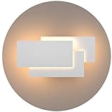 Klighten LED Wandleuchten Innen 24W Mordern Wandlampe IP 20 Wandbeleuchtung Warmweiß 2700K~3200K für Wohnzimmer Schlafzimmer Treppenhaus F