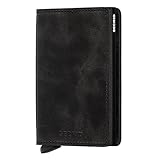 Secrid Vintage Slimwallet Börse mit RFID Schutz 6.8 cm Black