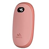 Unigear Handwärmer wiederaufladbar, 5200mAh Wiederverwendbare elektrische Handwärmer Powerbank USB tragbar mit freier Heizstufen von 35-55°C & digitalem Bildschirm, Hitze für Raynauds Outdoor W