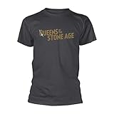 Queens of The Stone Age QOTSA Metallic Logo offiziell Männer T-Shirt Herren (X-Large)