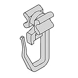 DEMASol x - Gleiter Gardinengleiter mit Faltenhaken für Aluminium Gardinenschiene mit 6 mm Spurb