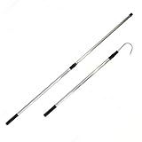 Soytich Teleskop Gaff Stufenlos Angelspeer Speer Teleskopierbar von 78 bis 147cm Gaff147
