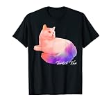 Buntes T-Shirt mit türkischem Van und Katze. T-S