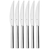 WMF Nuova Steakmesser Set 6-teilig, 23 cm, Pizzamesser, Cromargan Edelstahl poliert, spülmaschinengeeig