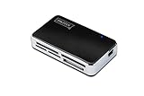 DIGITUS USB 2.0 Multi Card Reader / Kartenleser, unterstütz SCF, SD/SDHC/MMC/MMC4.0/RS-MMC/MMC PLUS/MMC Mobile/MMC Micro/miniSD, MS/MS Pro/MS Pro Duo, XD, Micro SD (T-Flash), M2-Speicherk