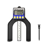 QINGYING TDBK Digital Height Gauge Tischsäge-Tiefe mit DREI Messgeräten Verriegelungsschraube for Holzbearbeitungsroutertisch 80