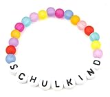 Milosa Armband für Kinder, Schulstart Geschenk, Schulbeginn Geschenk für Mädchen Jungen, Buntes Armband S