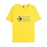 YLWX Grey's Anatomy T-Shirt Men Women Kurzarm Sports Pullover Gedruckt Sweater Grey-Sloan Memorial (Color : Gelb, Size : S)