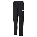 Puma Herren teamRISE Sideline Pants Jogginghose, Black White, XXL