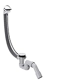 hansgrohe Flexaplus Komplettset mit Fertigset und Ab- und Überlaufgarnitur, Normalwannen, C